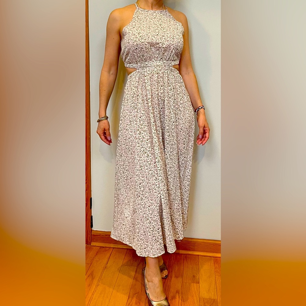 Floral Sleeveless Maxi Dress